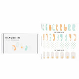 Mavenir Nail Sticker (Patterned) - # Wave Checkerboard Nail 32pcs