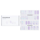 Mavenir Nail Sticker (Assorted Colour) - # Dusty Blue Pedi 36pcs
