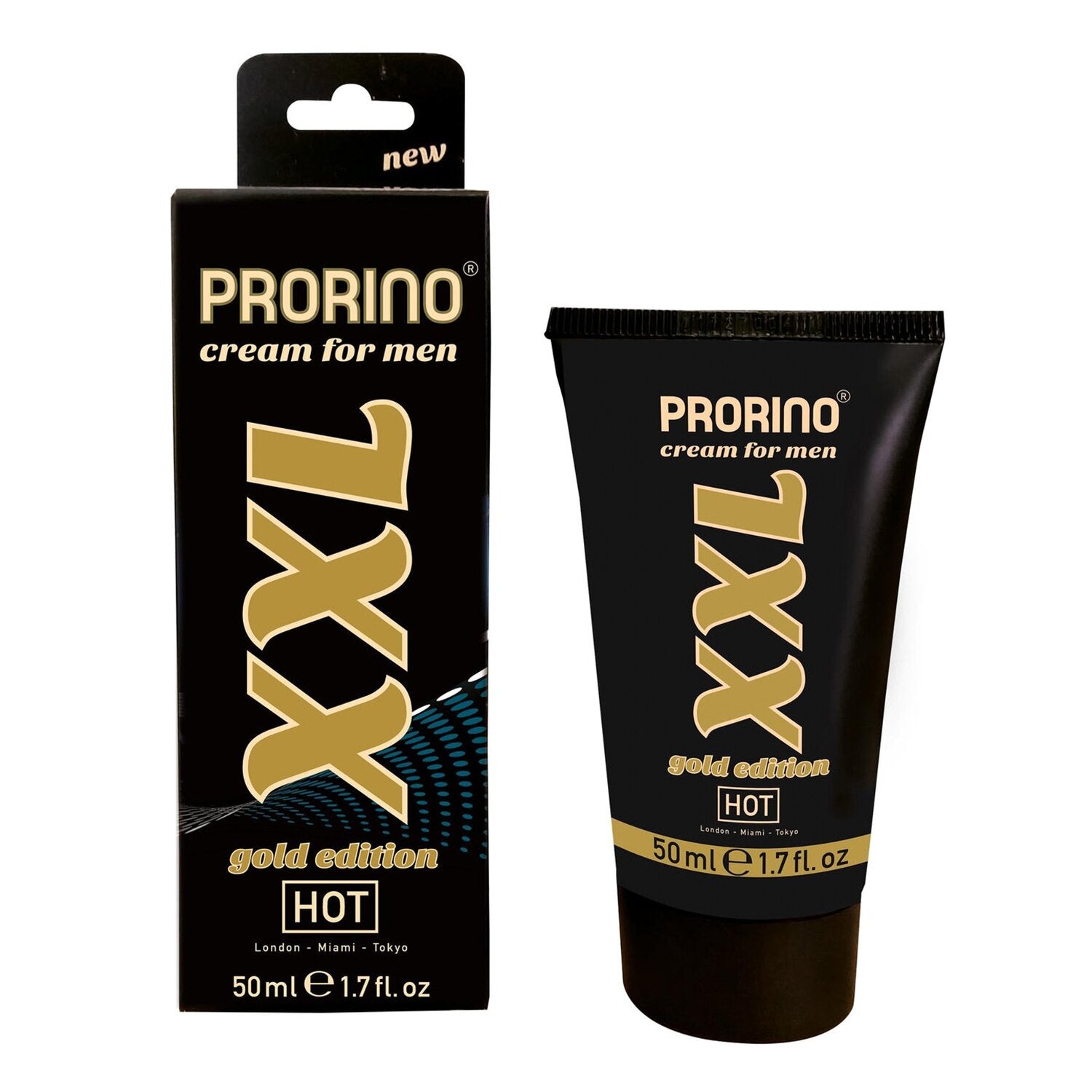 PRORINO XXL Cream For Men Gold Edition Penis Enhancement Cream 50ml / 1