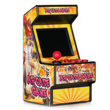 Hobbiesntoys Retro Mini Arcade Machine, Handheld Game Console with 156 Classic Video Games 2.8 Inch Color Display - Orange 3.35*3.35*6.3in