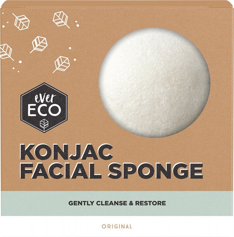 Ever Eco Konjac Facial Sponge Original X1 Fresh Beauty Co. New Zealand