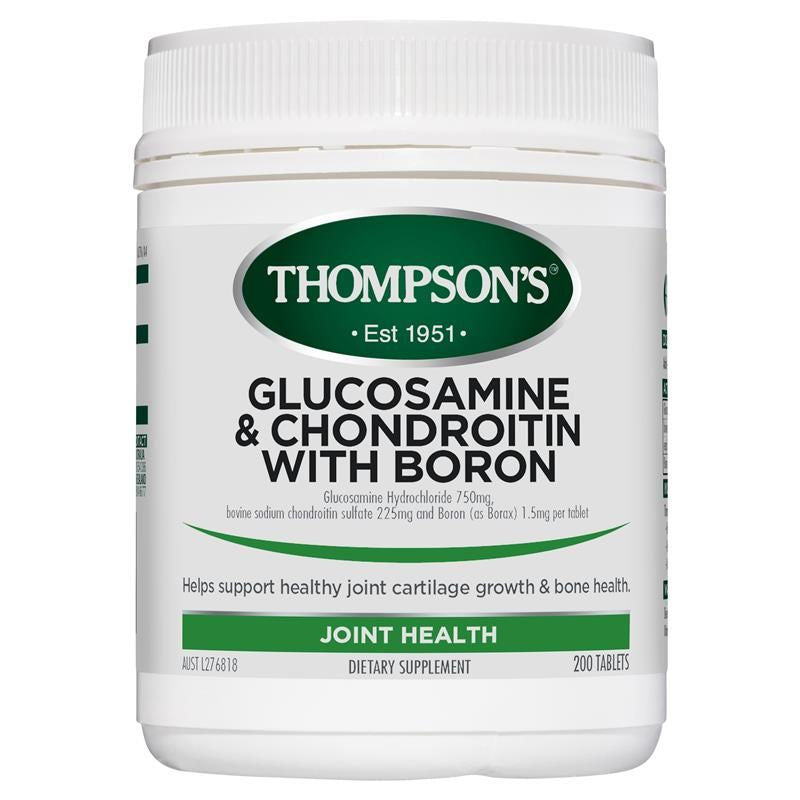 Thompson's Glucosamine & Chondroitin With Boron 120 Tablets Fresh