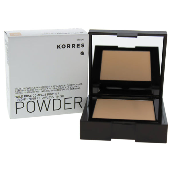 Korres Wild Rose Compact Powder - WRP1 by Korres for Women - 0.35 oz Powder