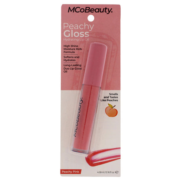 MCoBeauty Peachy Gloss Hydrating Lip Oil - Peachy Pink by MCoBeauty for Women - 0.16 oz Lip Oil