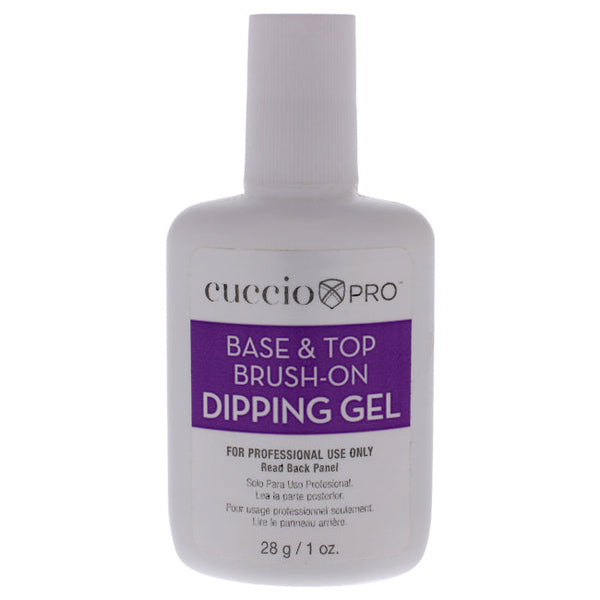Cuccio Pro Base and Top Brush-On Dipping Gel by Cuccio Pro for Women - 1 oz Nail Gel
