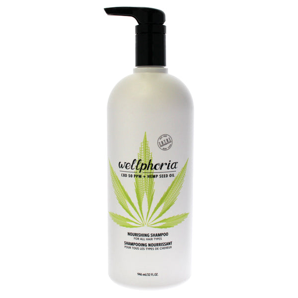 Zotos Wellphoria CBD Nourishing Shampoo by Zotos for Unisex - 32 oz Shampoo
