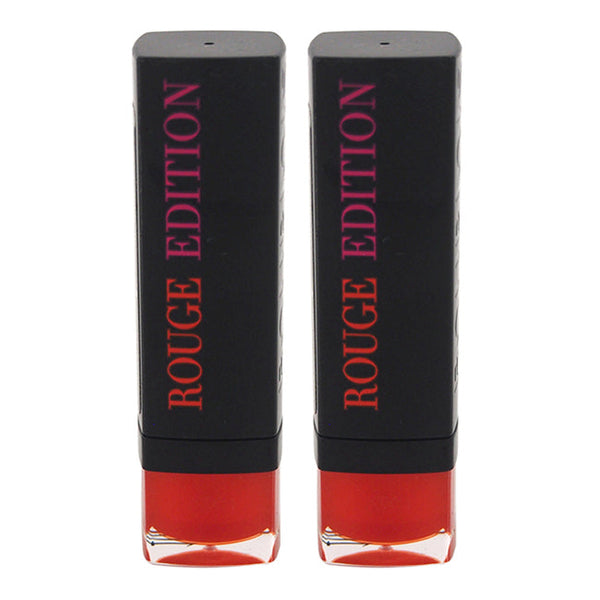 Bourjois Rouge Edition - 10 Rouge Buzz by Bourjois for Women - 0.12 oz Lipstick - Pack of 2