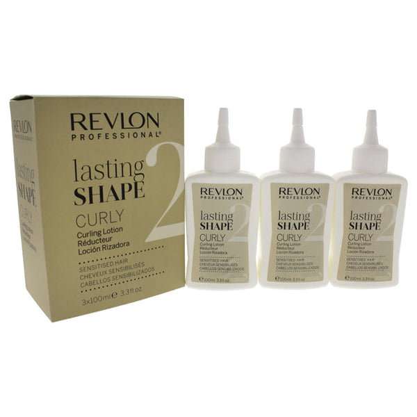 Revlon Lasting Shape Curly Sensitised Hair Lotion - # 2 by Revlon for Unisex - 3 x 3.3 oz Lotion