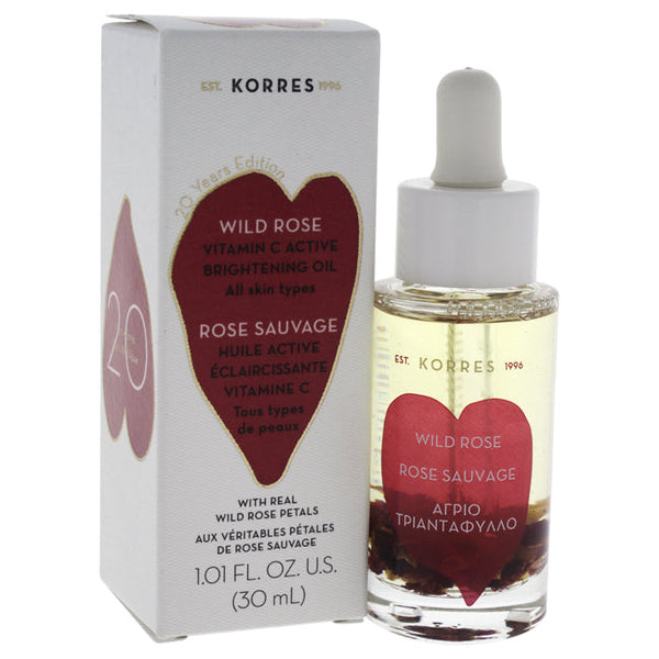 Korres Wild Rose Vitamin C Active Brightening Oil by Korres for Unisex - 1.01 oz Oil