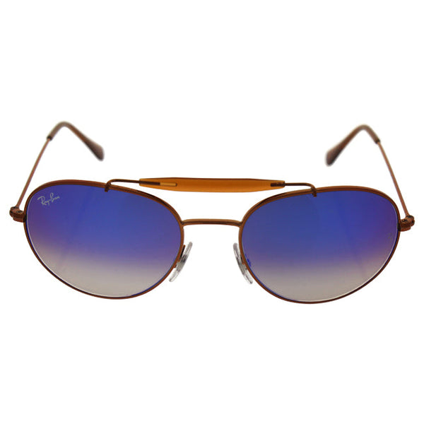 Ray Ban Ray Ban RB 3540 198/8B - Shiny Bronze/Blue Flash Gradient by Ray Ban for Unisex - 53-18-140 mm Sunglasses