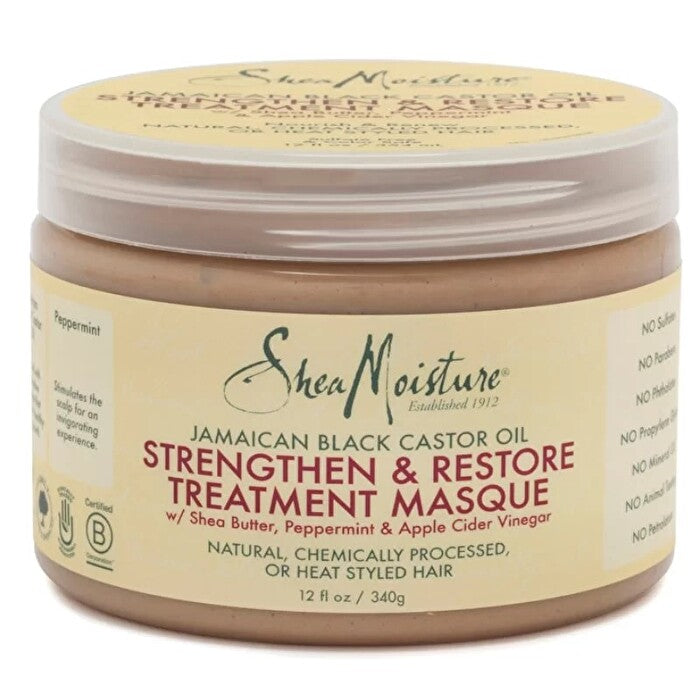 Shea Moisture Jamaican Black Castor Oil Strengthen & Restore Treatment Masque 340g