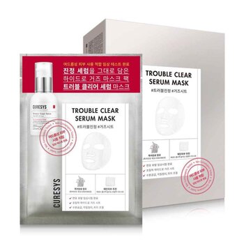 CURESYS TROUBLE CLEAR SERUM MASK (10pcs)  23g