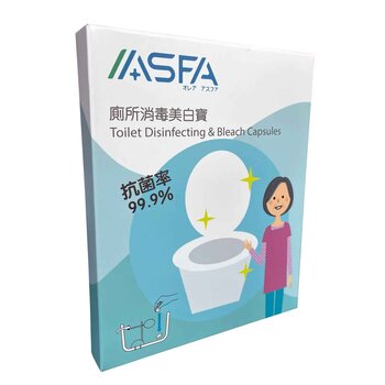 ASFAWATER Toilet Disinfecting & Bleach Capsules x 3  Fixed Size