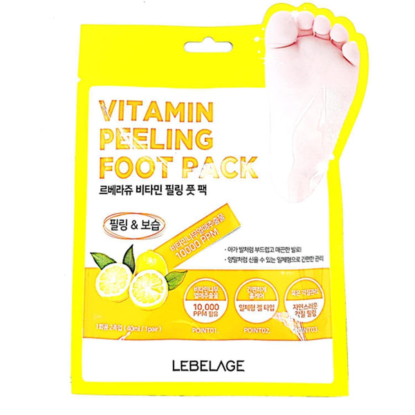 Lebelage Vitamin Peeling Foot Pack  1 pair