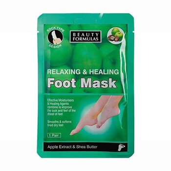 Beauty Formulas Relaxing & Healing Foot Mask  1 Pair