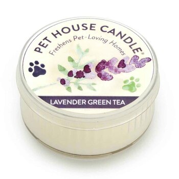 Pet House by One Fur All Mini Candle (1.5oz) - Lavender Green Tea  1.5oz