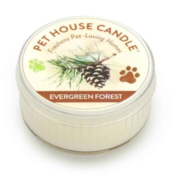 Pet House by One Fur All Mini Candle (1.5oz) - Evergreen Forest  1.5oz