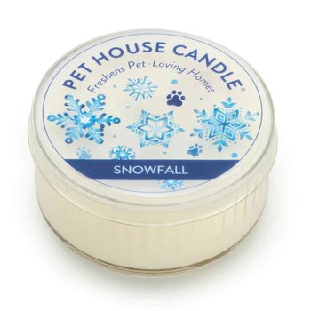 Pet House by One Fur All Mini Candle (1.5oz) - Snowfall  1.5oz