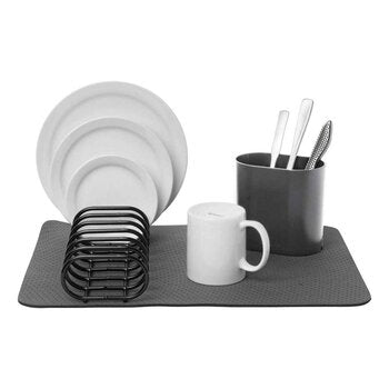 Cuisipro Dish Rack Set (Includes Dish Rack, Utensil Holder, Dish Mat)  Fixed Size