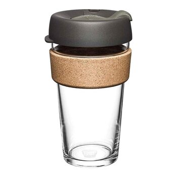 KeepCup Brew Cork Tempered Glass Cup L/16oz/454ml - Nitro  Fixed Size