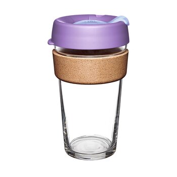 KeepCup Brew Cork Tempered Glass Cup L/16oz/454ml - Moonlight  Fixed Size