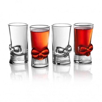 Final Touch Brain Freeze Skull Shot Glass 44ml (Set of 4)  Fixed Size