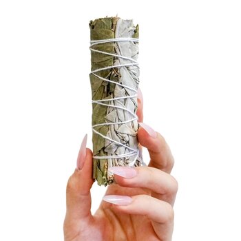 Faiza Naturals Eucalyptus With White Sage Bundles - 4" Vacuum Packed (Own Farm In California Direct)  Fixed Size
