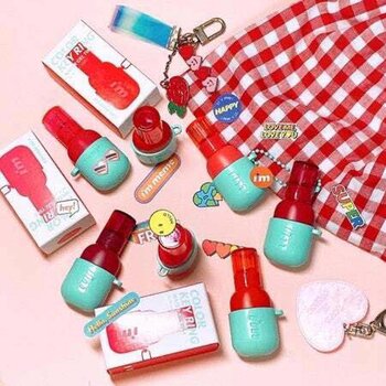 I'M MEME COLOR KEY RING WATER GEL TINT - 7 shades are available  01 Coral Picnic