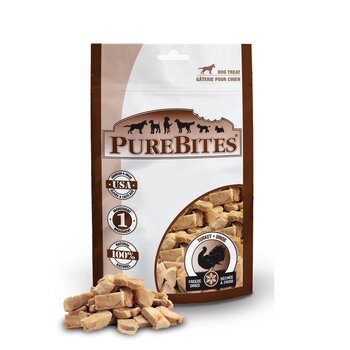 Purebites Turkey Freeze Dried Dog Treats 1.16Oz / 33G - Entry Size  33g