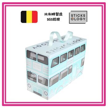 Sticksology Sticksology - Deluxe Assorted Tea Stick Box Set -London Buses (50 pieces) (Tiffany BLUE)  Fixed Size