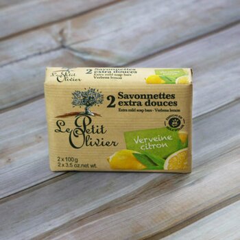 Le Petit Olivier Verbena Lemon Extra Mild Soap Bars 100g  Fixed Size