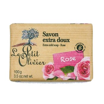 Le Petit Olivier Rose Extra Mild Soap Bars 100g  Fixed Size
