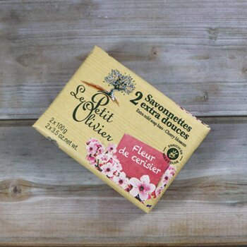 Le Petit Olivier Cherry Blossom Extra Mild Soap Bars - 2 x 100g  Fixed Size