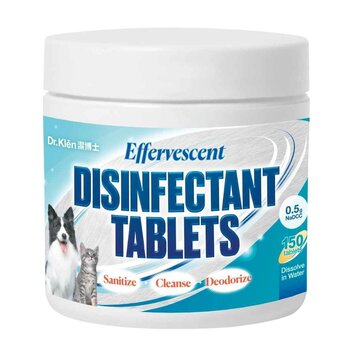 Dr. Kl?n Effervescent Disinfectant Tablets for Pets - 150tabs  150tabs