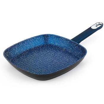 Carl Schmidt Sohn Marburg 28cm Forged Aluminum Grill pan (Blue coating & blue handle)  28cm