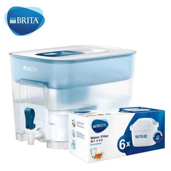 BRITA BRITA Flow 8.2L water filter tank with pack 6 filter - blue  blue - Fixed Si