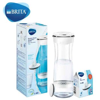 BRITA BRITA Mind 1.3L water filter bottle (incl 1pc + 3 pcs Micro Disc)- white  white - Fixed S