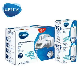 BRITA BRITA On Tap Water Filter System + 2 Filter Cartridge HF  silver - Fixed