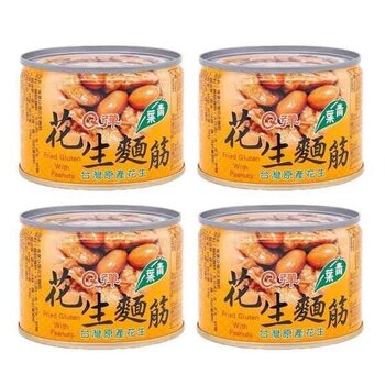 Qing Ye Fried Gluten with Peanut 170g 4pcs  Fixed Size