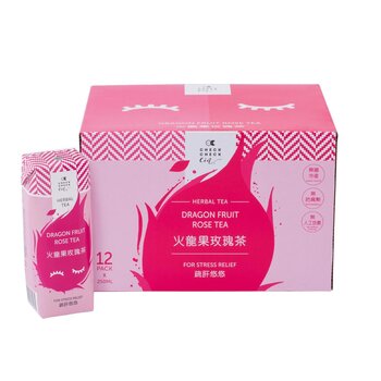 CheckCheckCin Dragon Fruit Rose Tea  250ml x 12packs