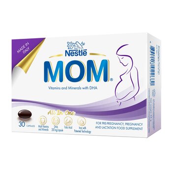 Nestle MOM Vitamins and Minerals with DHA  30 Capsules