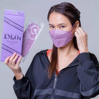 V Caresee Rock & Roll KF94 Certified  Medical Face 3D Mask for Adults KMnO4 Violet Individual package (10pcs)  Fixed Size