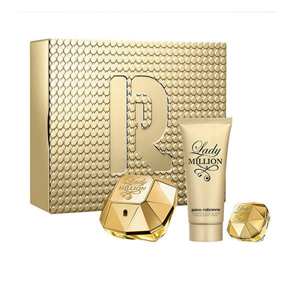 Rabanne Lady Million Case 3 Pcs