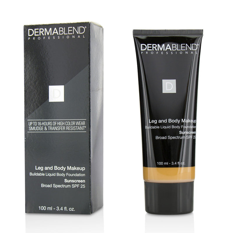 Dermablend Leg and Body Make Up Buildable Liquid Body Foundation Sunscreen Broad Spectrum SPF 25 - #Medium Bronze 45N  100ml/3.4oz