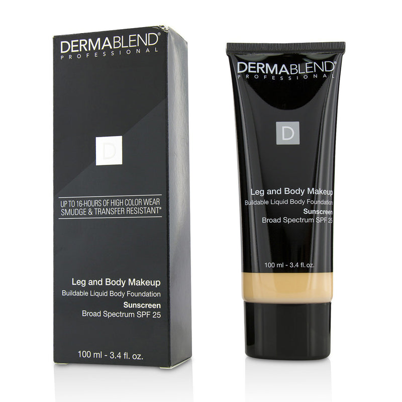 Dermablend Leg and Body Make Up Buildable Liquid Body Foundation Sunscreen Broad Spectrum SPF 25 - #Light Natural 20N  100ml/3.4oz