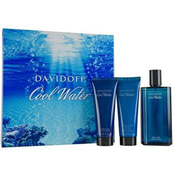Davidoff Cool Water Man Set Eau De Toilette & Sg 75ml & Asb 75ml 125ml