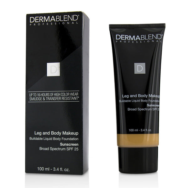 Dermablend Leg and Body Make Up Buildable Liquid Body Foundation Sunscreen Broad Spectrum SPF 25 - #Light Beige 35C  100ml/3.4oz