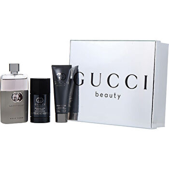 Gucci Guilty Pour Homme Eau De Toilette Spray 90ml/3oz & Deodorant Stick 75ml/2.5oz & All Over Shower Gel 50ml/1.6oz