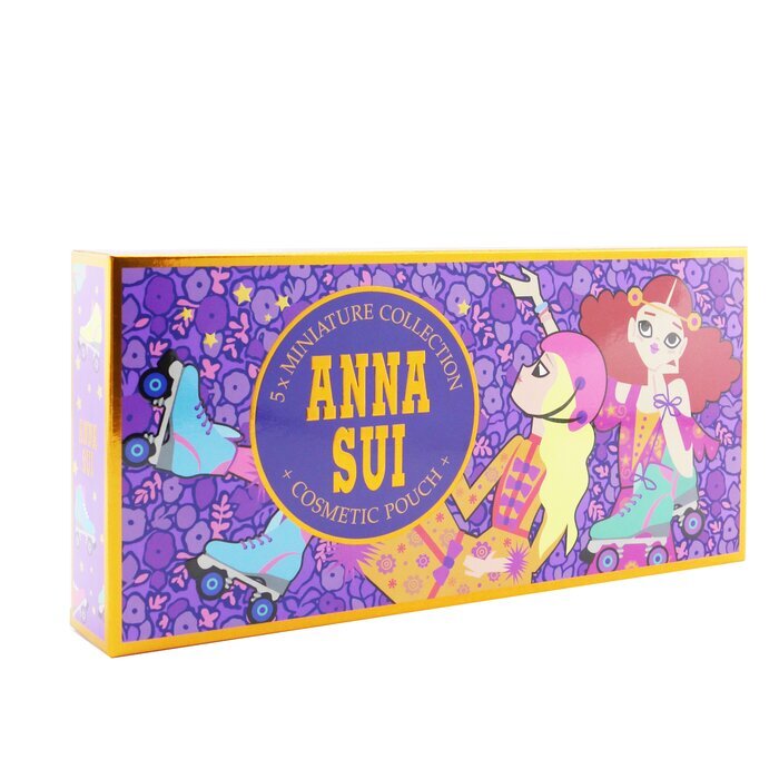 Anna Sui Miniature Coffret: Fantasia EDT + Fantasia Mermaid EDT + Sceret Wish EDT + 2x Sky EDT + Pouch 5pcs+Pouch 5ml