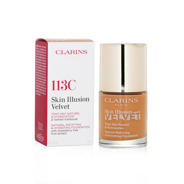 Clarins Skin Illusion Velvet Natural Matifying & Hydrating Foundation - # 113C Chestnut  30ml/1oz